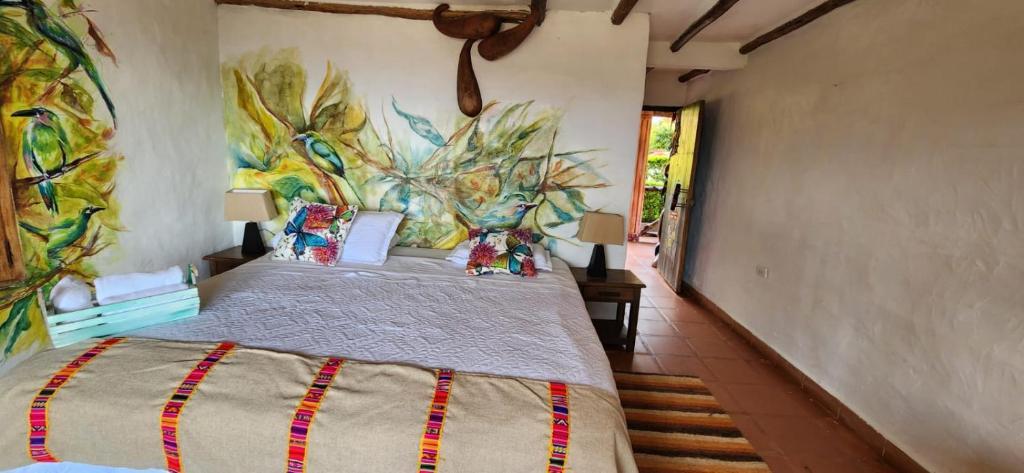 Voodi või voodid majutusasutuse Akawanka Lodge toas