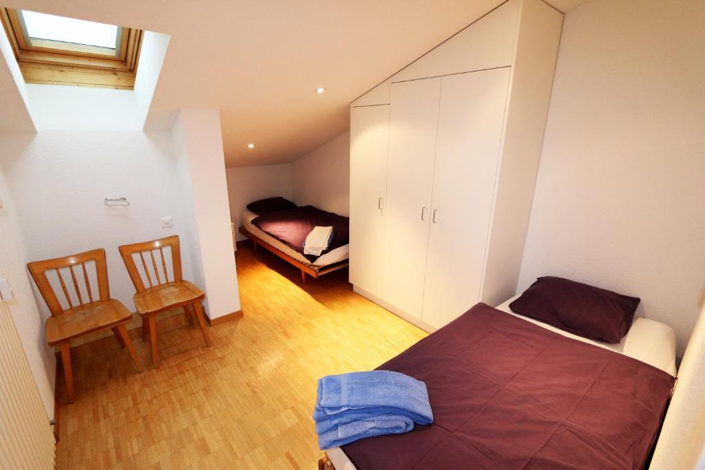 Postel nebo postele na pokoji v ubytování Haus Cristal