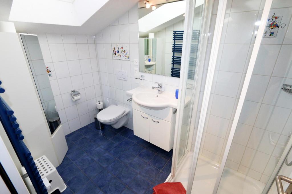 Koupelna v ubytování Haus Cristal