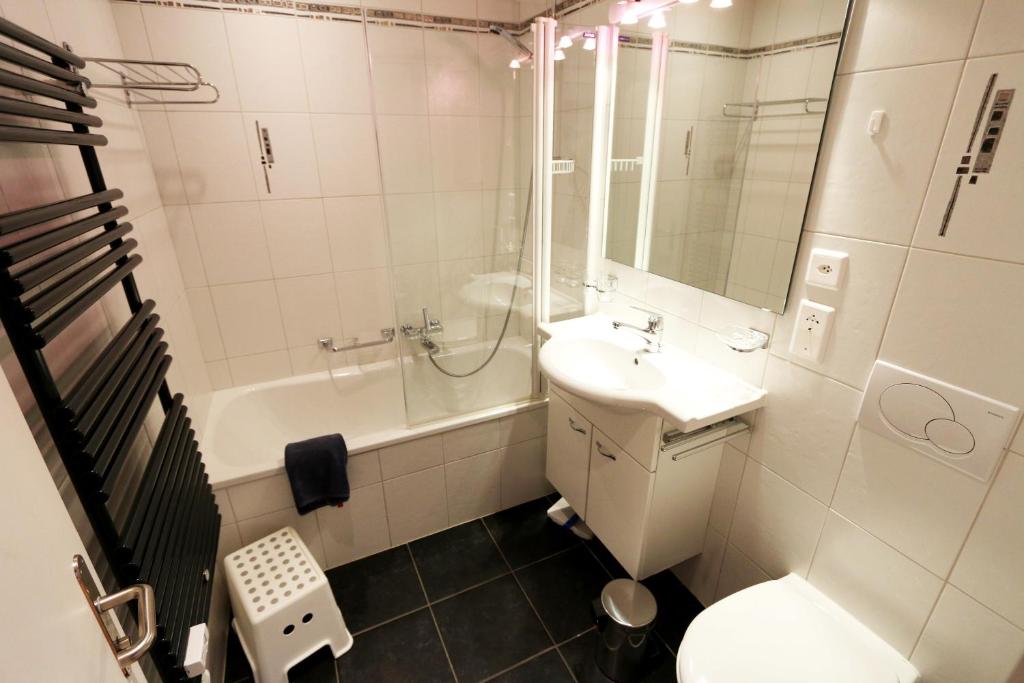 Koupelna v ubytování Haus Cristal