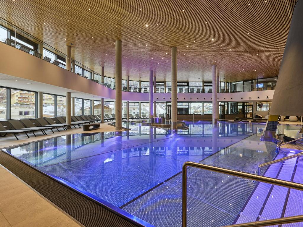The swimming pool at or close to Apartment in Ischgl overlooking the mountains