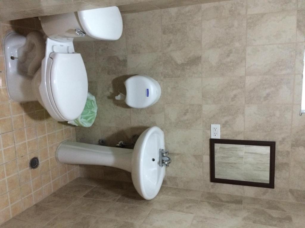 Koupelna v ubytování Residencial Turístico El Descanso