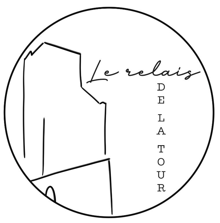 schéma des flèches en cercle dans l'établissement Relais de la tour, à Termes-dʼArmagnac