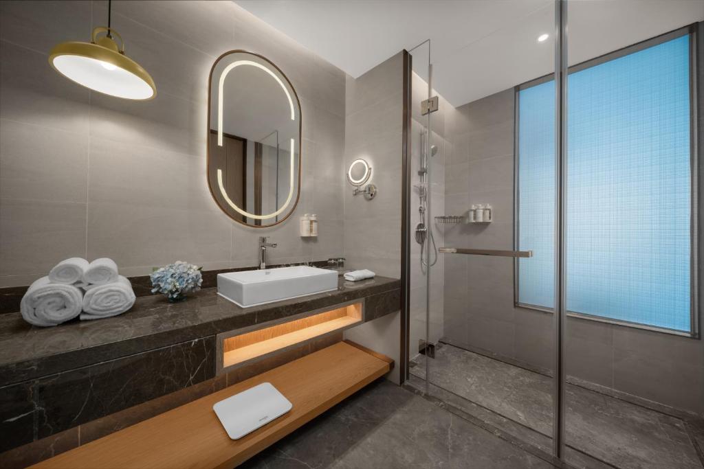 Koupelna v ubytování Holiday Inn Fu'an