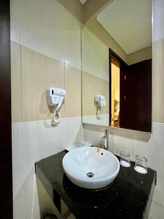Koupelna v ubytování Lembah Permai Resort