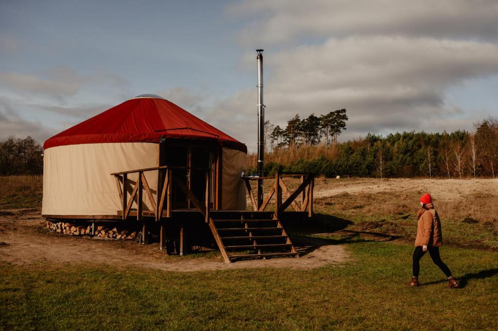 Hosté ubytování Glamping jurty Czapla
