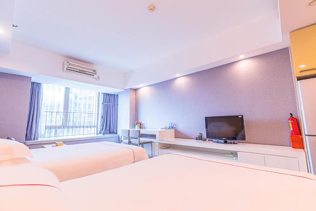 Orange International Hotel Guangzhou Zhujiang New Town US Consulate General Guangzhou Branch - Free Shuttle Bus to Canton Fair Complex During Canton Fair Period - Salle Jumelle D'affaires Avec Vue Sur La Ville