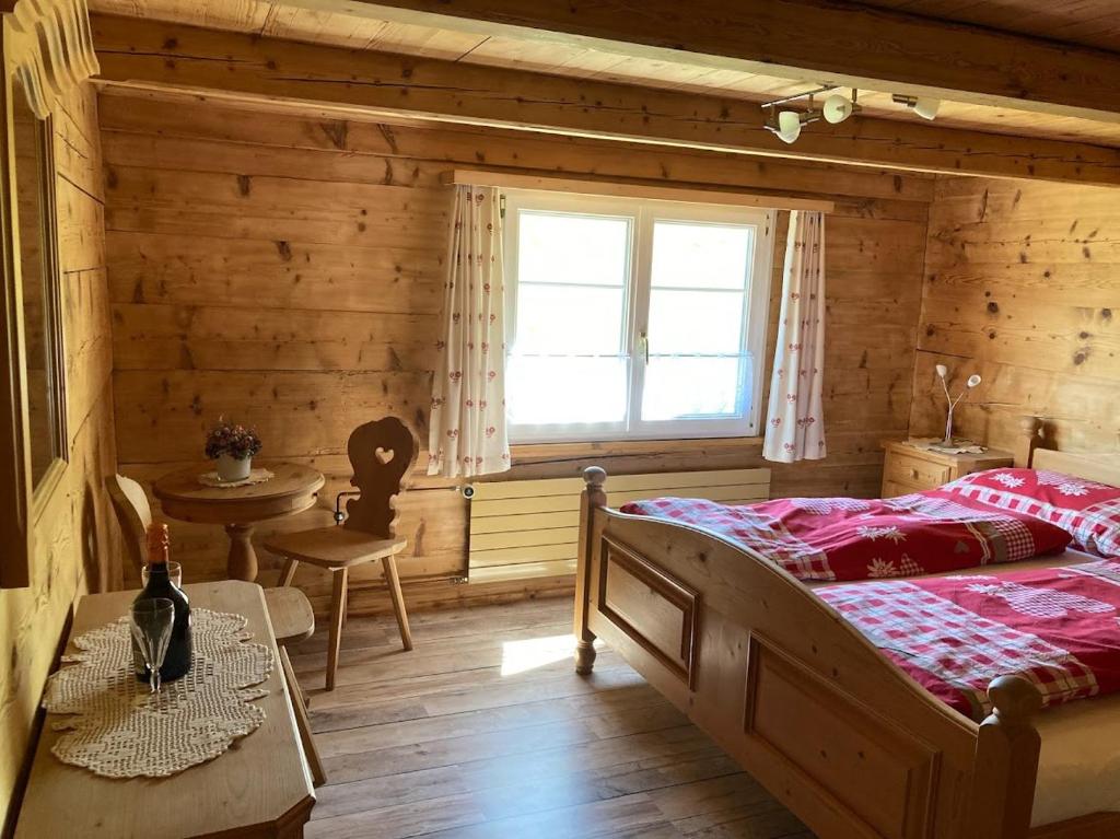 Postel nebo postele na pokoji v ubytování Bauernhaus Cafrida