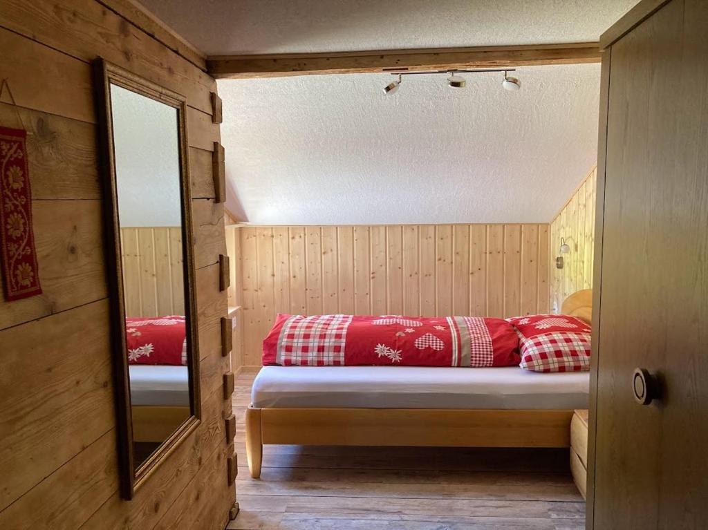 Postel nebo postele na pokoji v ubytování Bauernhaus Cafrida