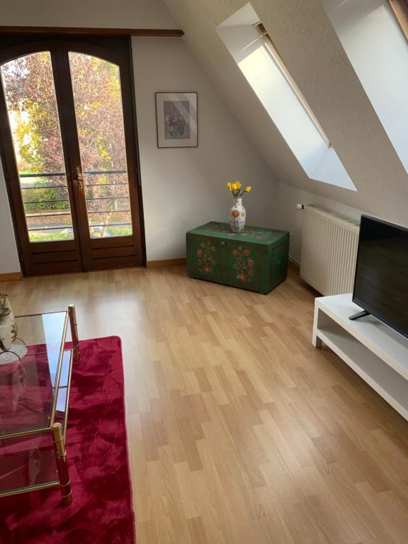 TV a/nebo společenská místnost v ubytování GITE CENTRE ALSACE