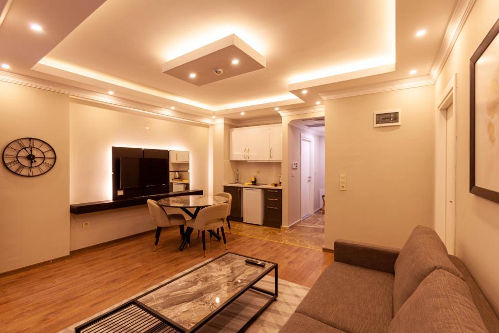 Posezení v ubytování Lilium Luxury Suites