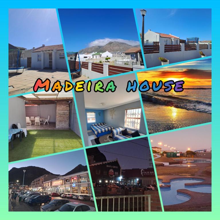a collage of pictures of a maldives house at Madeira House in Cape Town