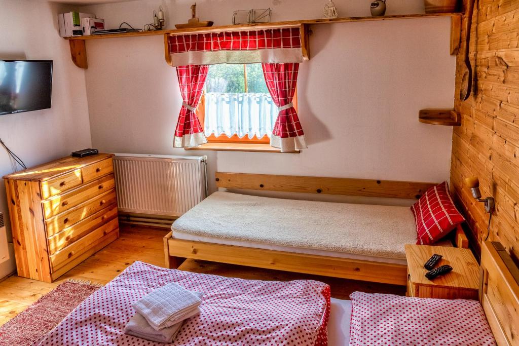 Postel nebo postele na pokoji v ubytování Chalupa u Žofky