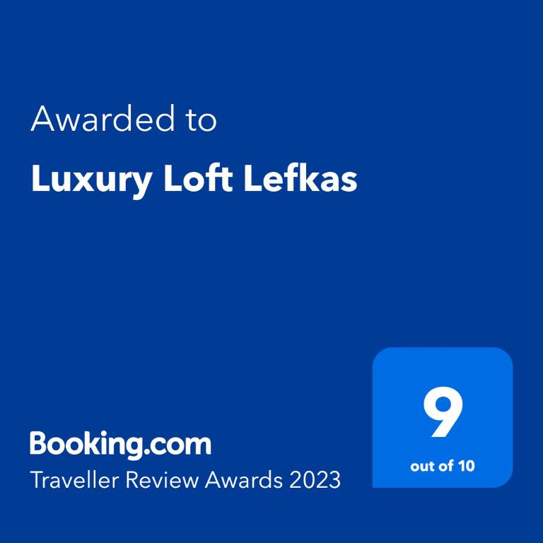 Certifikát, ocenenie alebo iný dokument vystavený v ubytovaní Luxury Loft Lefkas