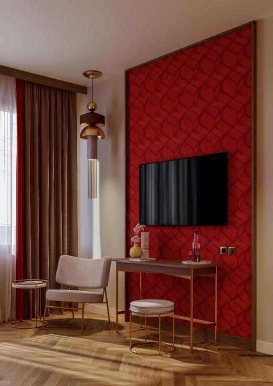 A television and/or entertainment centre at Ca' Vendramin Zago