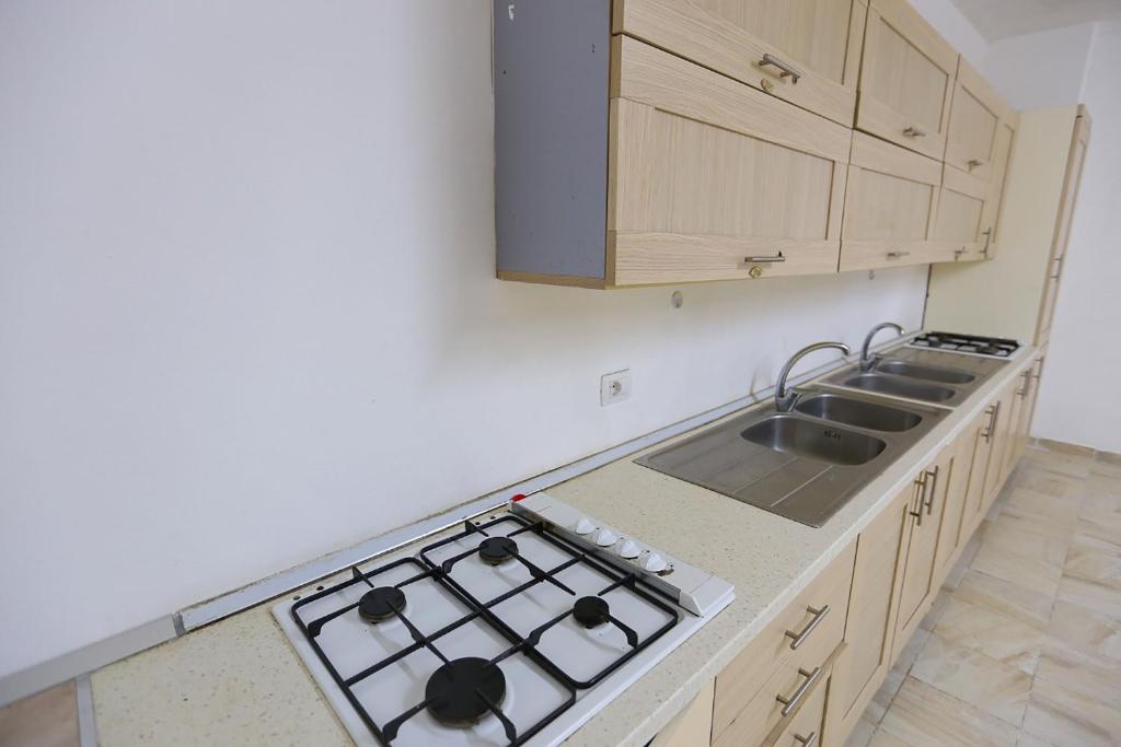 Kuchyň nebo kuchyňský kout v ubytování Hotel Jaho