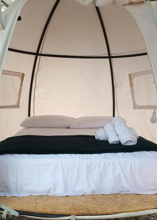 Postel nebo postele na pokoji v ubytování Hotel Cariguá