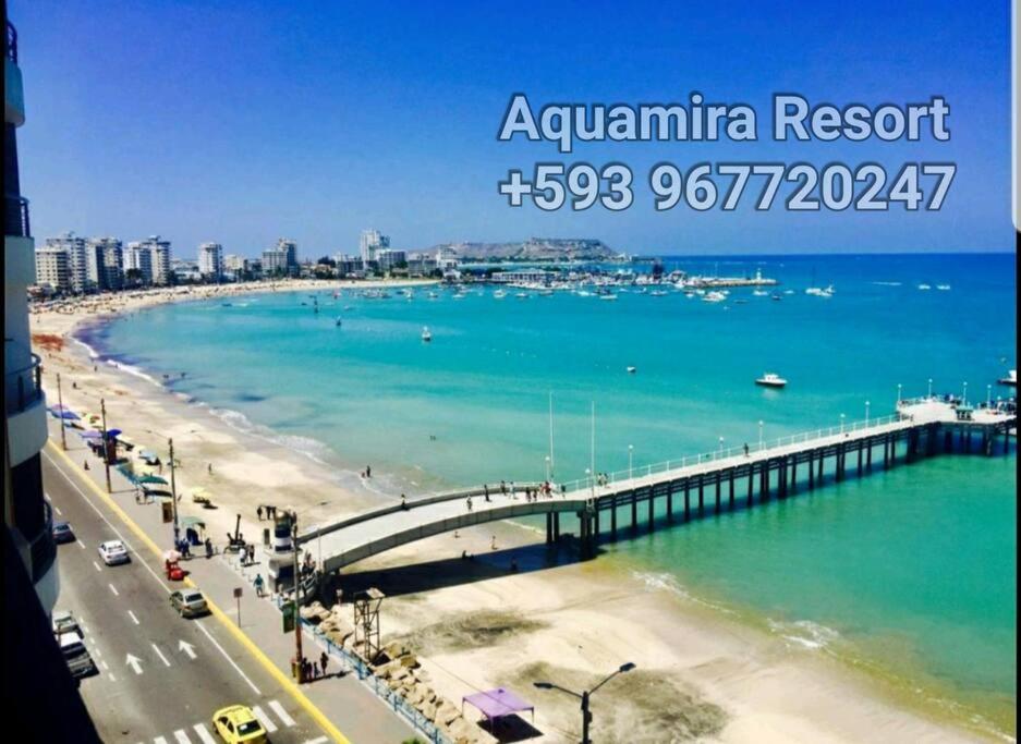 Salinas Beach, 7F Luxury Dept in Resort Aquamira a vista de pájaro