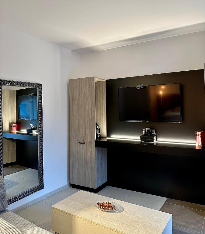Kuchyň nebo kuchyňský kout v ubytování VENEZIANA Boutique Hotel Superior