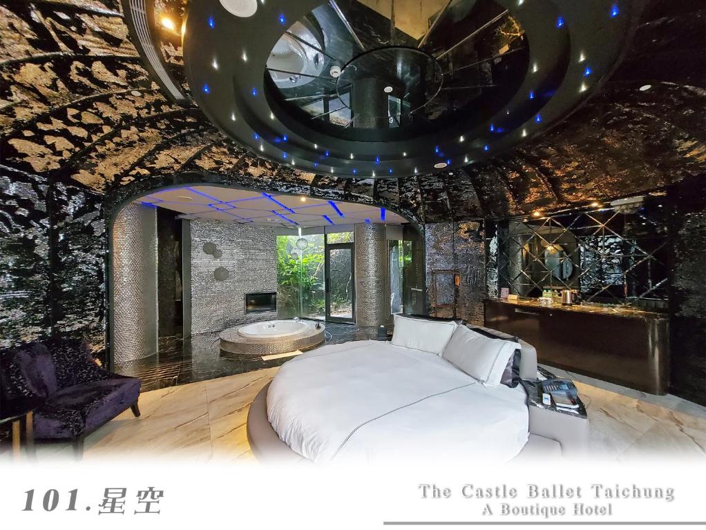 Koupelna v ubytování The Castle Ballet Taichung A Boutique Hotel