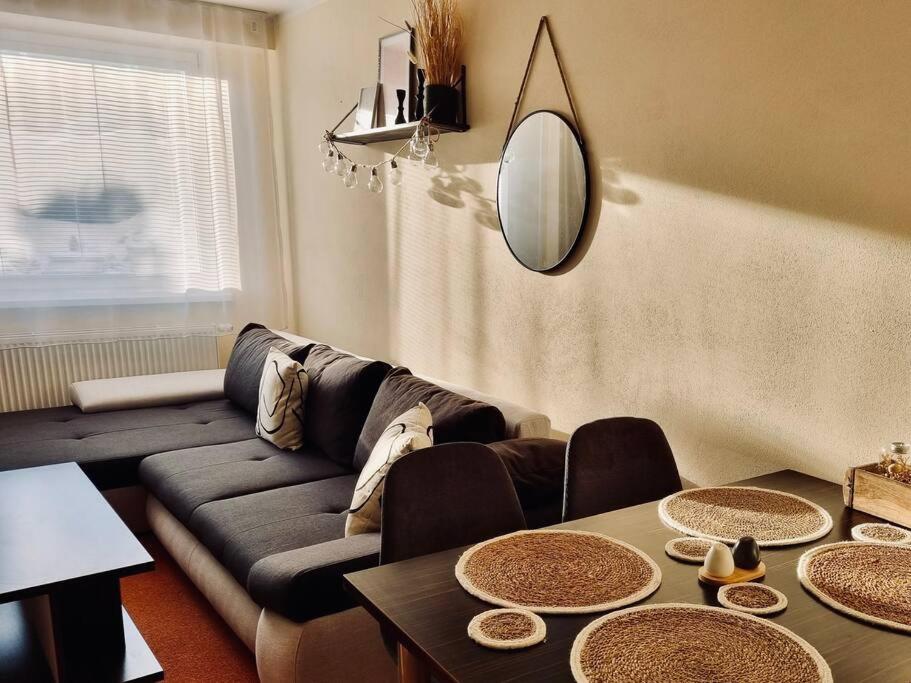 Posezení v ubytování Apartment in Tatranská Štrba/near Štrbské Pleso with free parking
