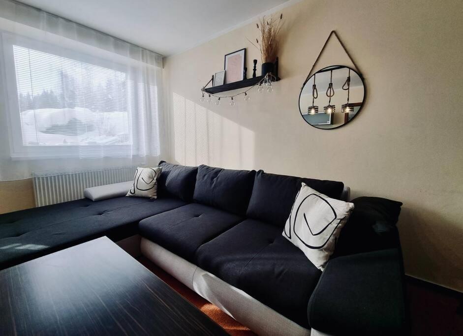 Posezení v ubytování Apartment in Tatranská Štrba/near Štrbské Pleso with free parking