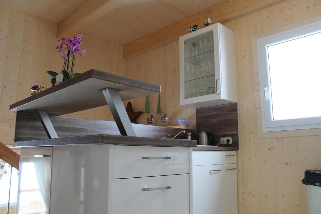 Kuchyň nebo kuchyňský kout v ubytování Klippitzhimmel