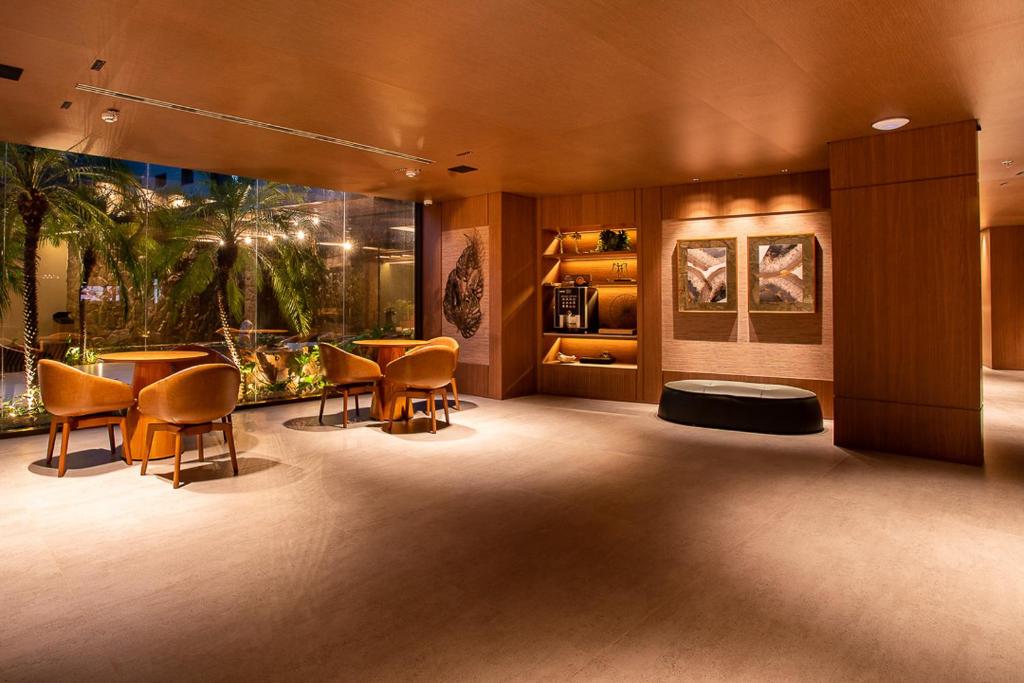 Posezení v ubytování Amazon Aeroporto Hotel