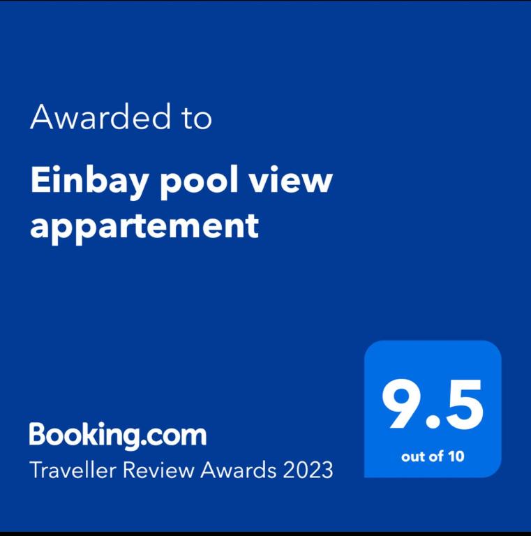 Einbay pool view appartement - Appartamento Con Due Camere Da Letto