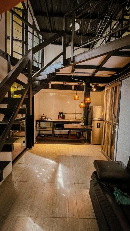 Posezení v ubytování INLOFT Quindío