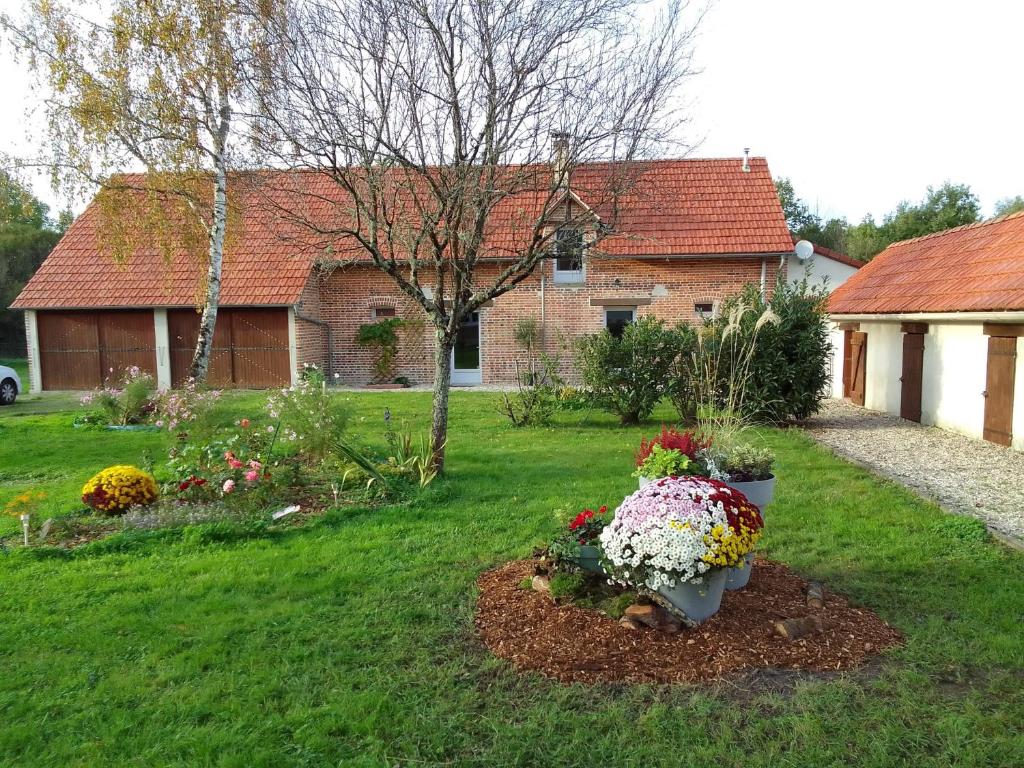 Zahrada ubytování Gite Sologne