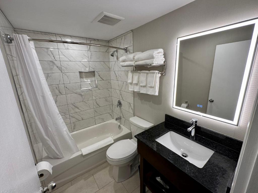Koupelna v ubytování Econo Lodge Inn & Suites