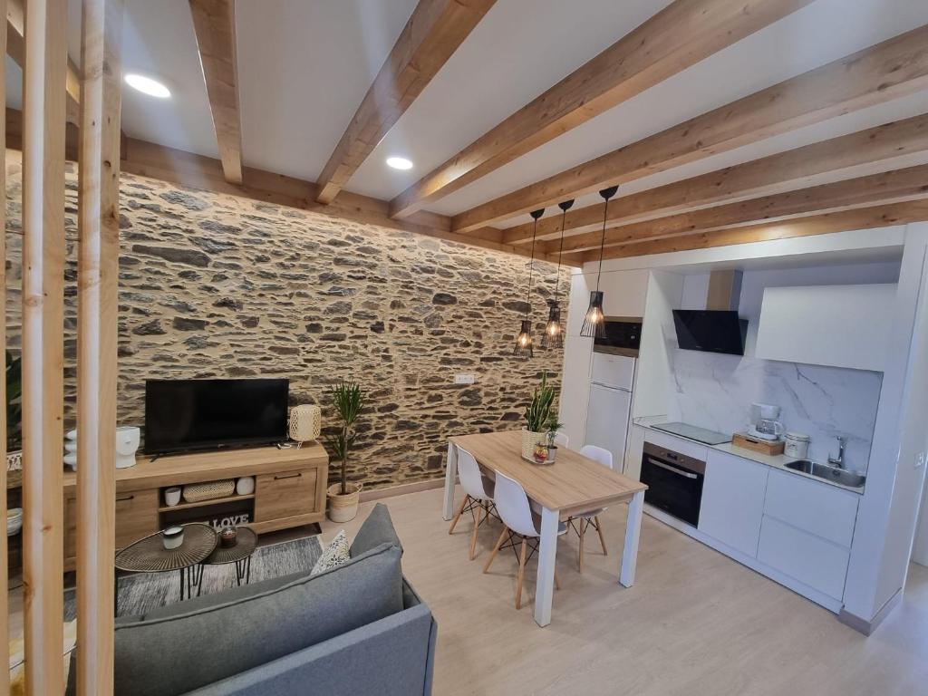 Kuchyň nebo kuchyňský kout v ubytování A CASIÑA DE ISABEL