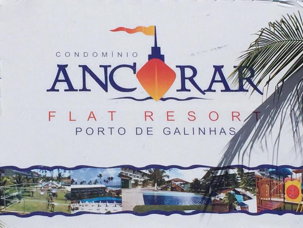 a sign for anahari flatt resort at Ancorar Porto de Galinhas in Porto De Galinhas