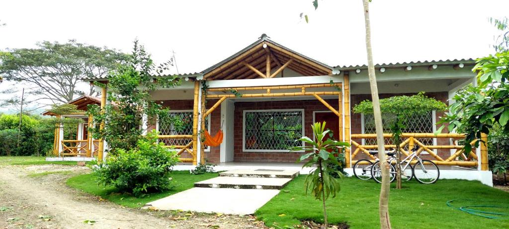 Zahrada ubytování LA CASA MANGLAR Cabañas