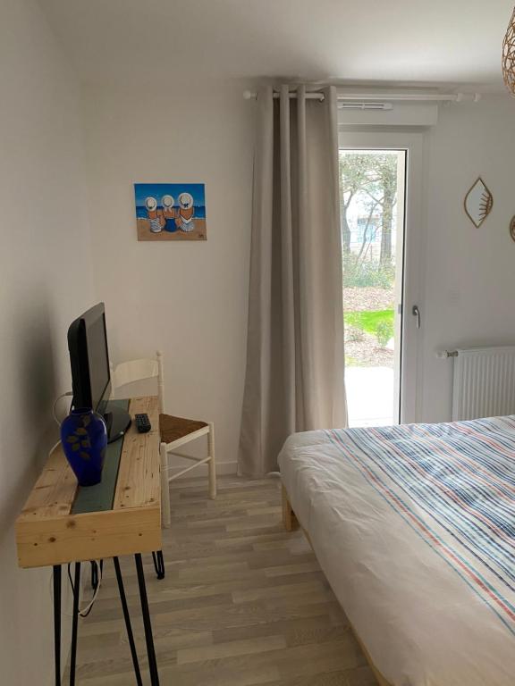 Posteľ alebo postele v izbe v ubytovaní Résidence Domaine de Lumière