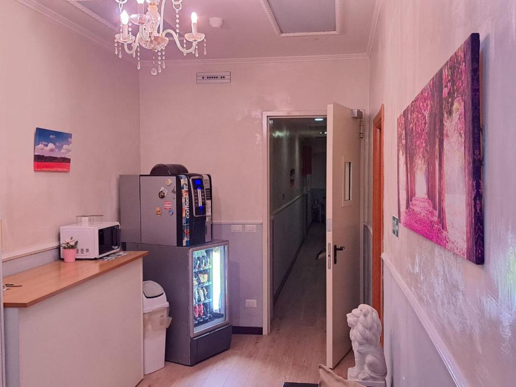 Kuchyň nebo kuchyňský kout v ubytování Hotel Leone