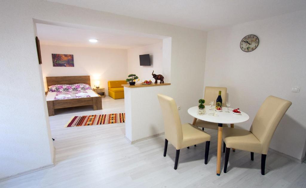 Posezení v ubytování Apartments Daris