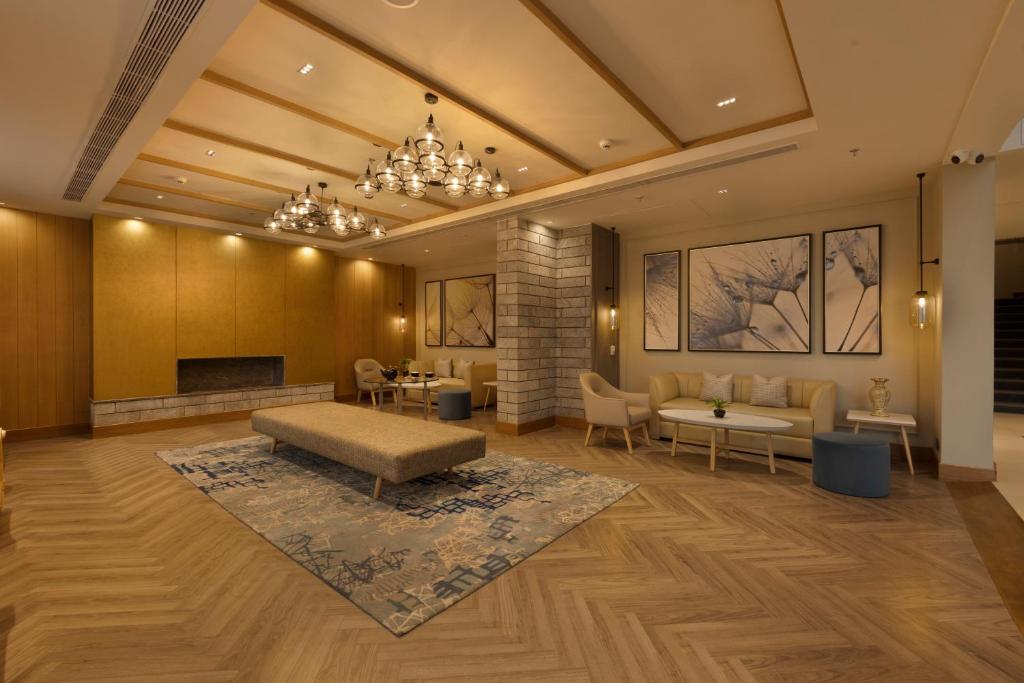 Posezení v ubytování Sarovar Portico Srinagar