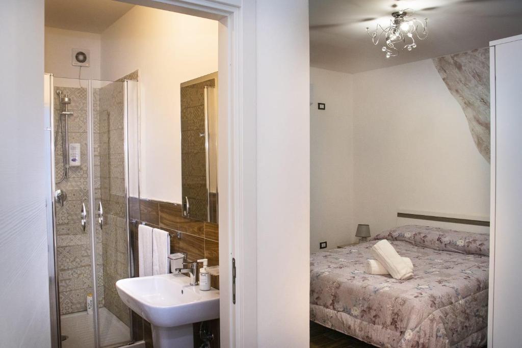 Koupelna v ubytování B&B Pastello