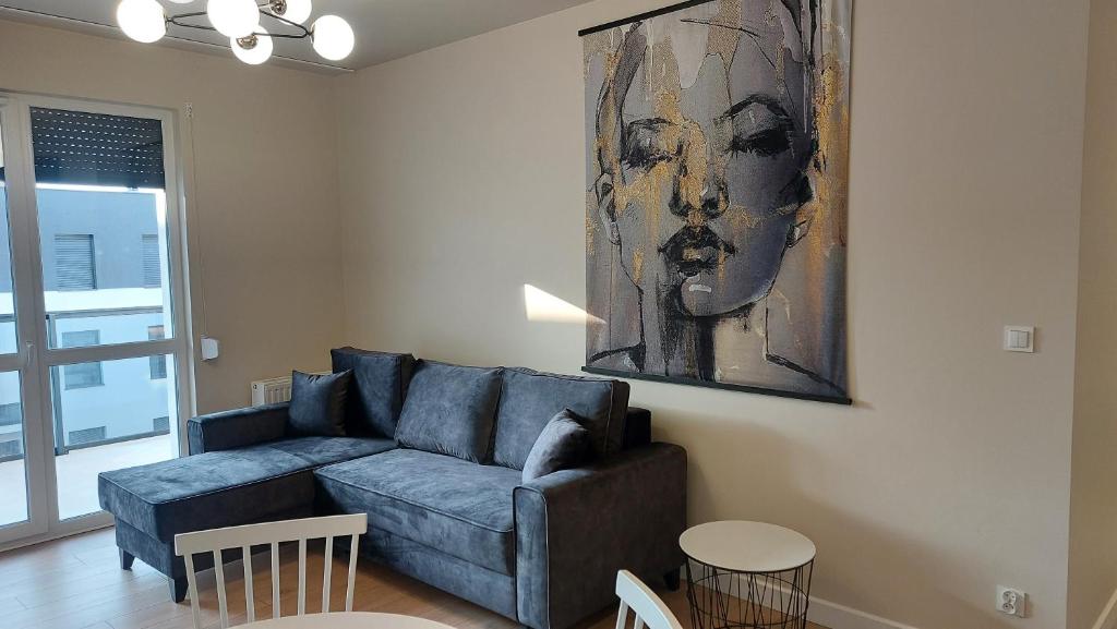 Posedenie v ubytovaní Apartament SEVEN z miejscem parkingowym