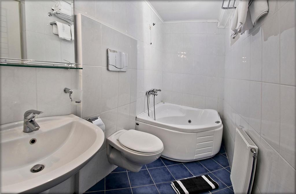 Koupelna v ubytování Hotel Cristina Maris