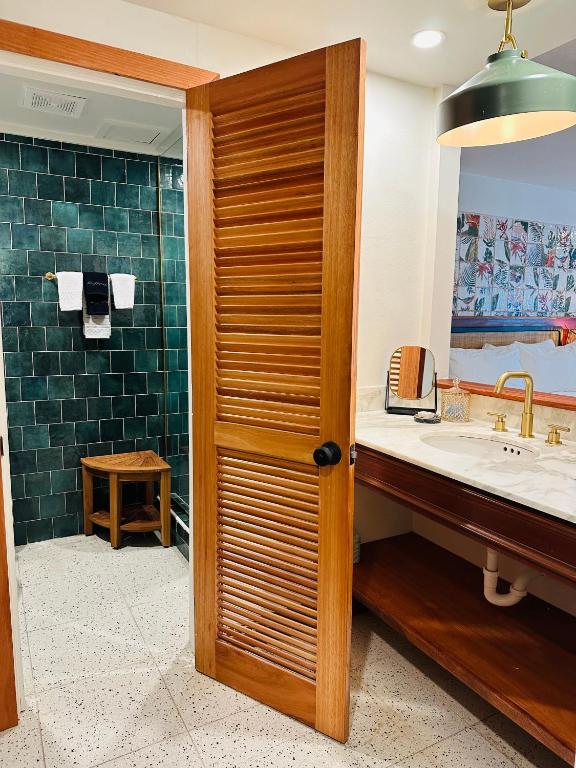 Koupelna v ubytování King Christian Hotel