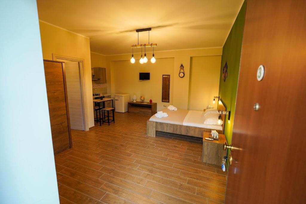 Postel nebo postele na pokoji v ubytování Il Geranio b&b