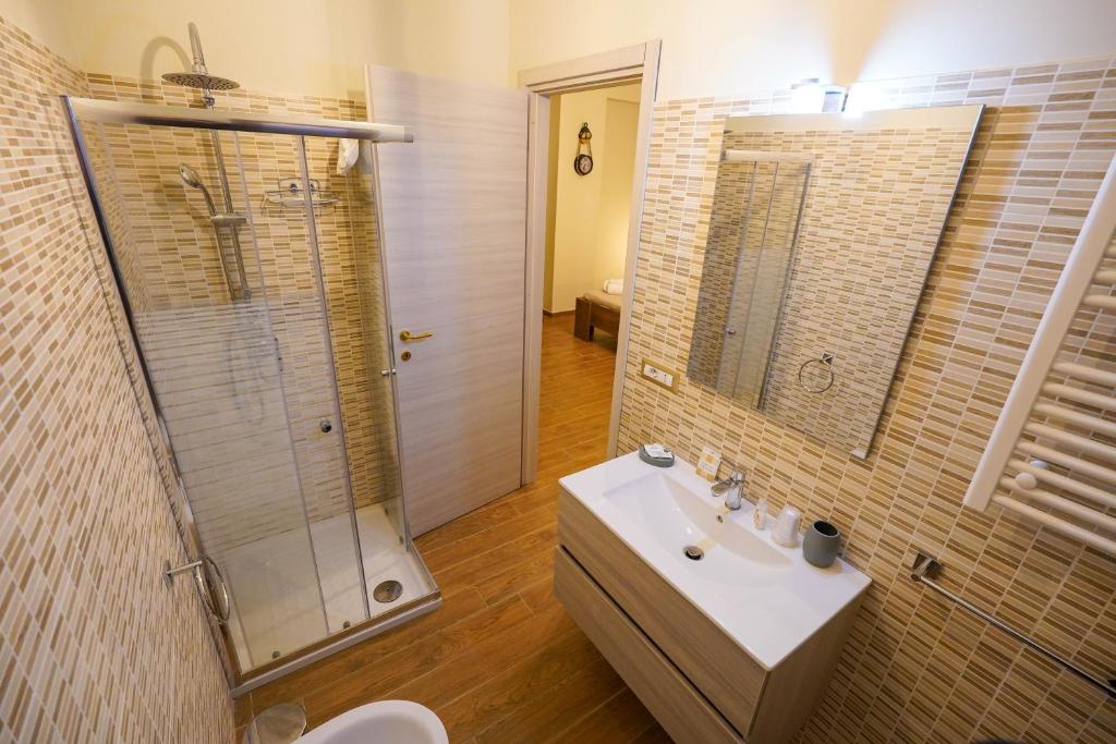 Koupelna v ubytování Il Geranio b&b