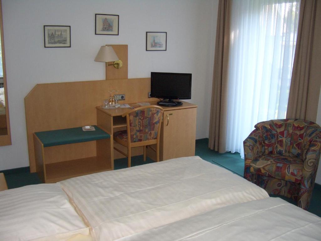 TV a/nebo společenská místnost v ubytování Hotel Ohrberg
