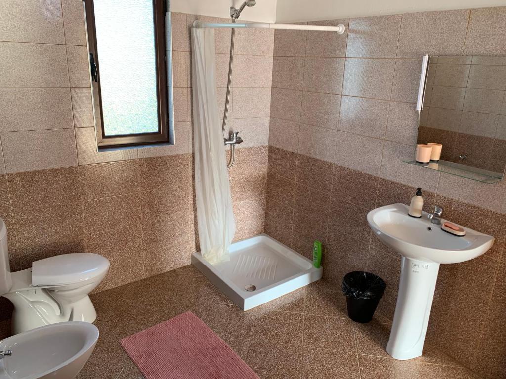 Koupelna v ubytování Guesthouse Villa Rosa Berat