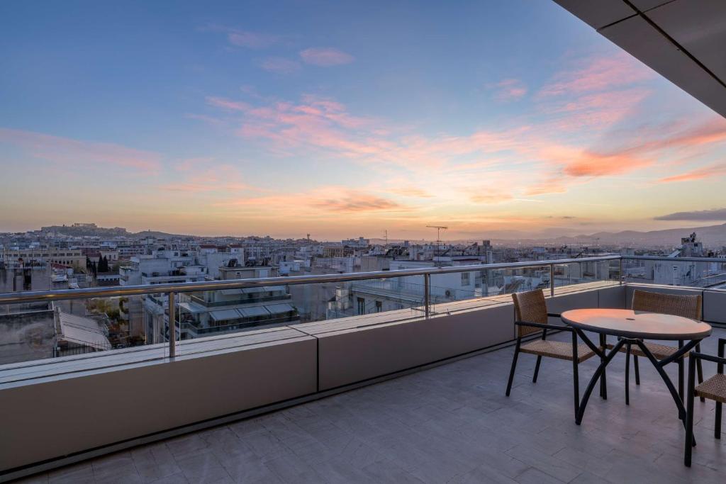 Balkón nebo terasa v ubytování Radisson Blu Park Hotel Athens
