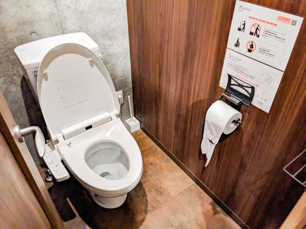 Koupelna v ubytování Hostel JIN