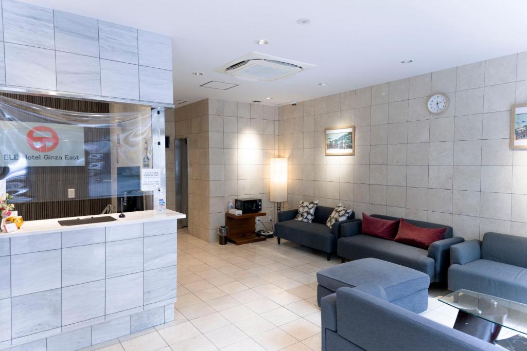 Posezení v ubytování ELE Hotel Ginza East
